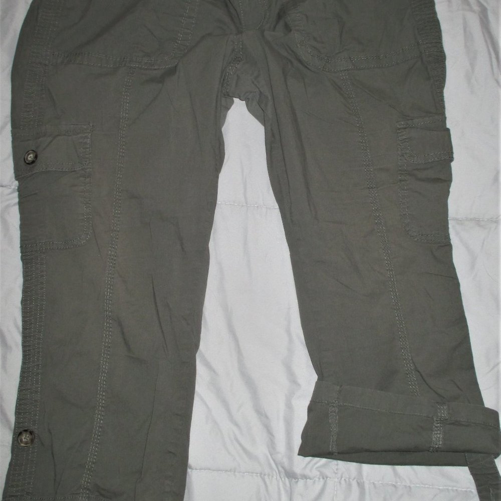 Size 16 Jeans Pants SO Dark Grey Cargo Capri Bundl